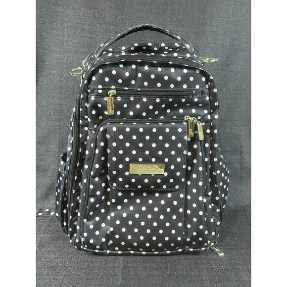 JuJuBe Handbags - USED JuJuBe Legacy Collection Be Right Back BRB Diaper Bag Backpack Polka Dot